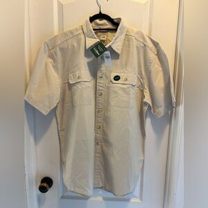 LLBean Men’s Short Sleeve Sunwashed Canvas Shirt